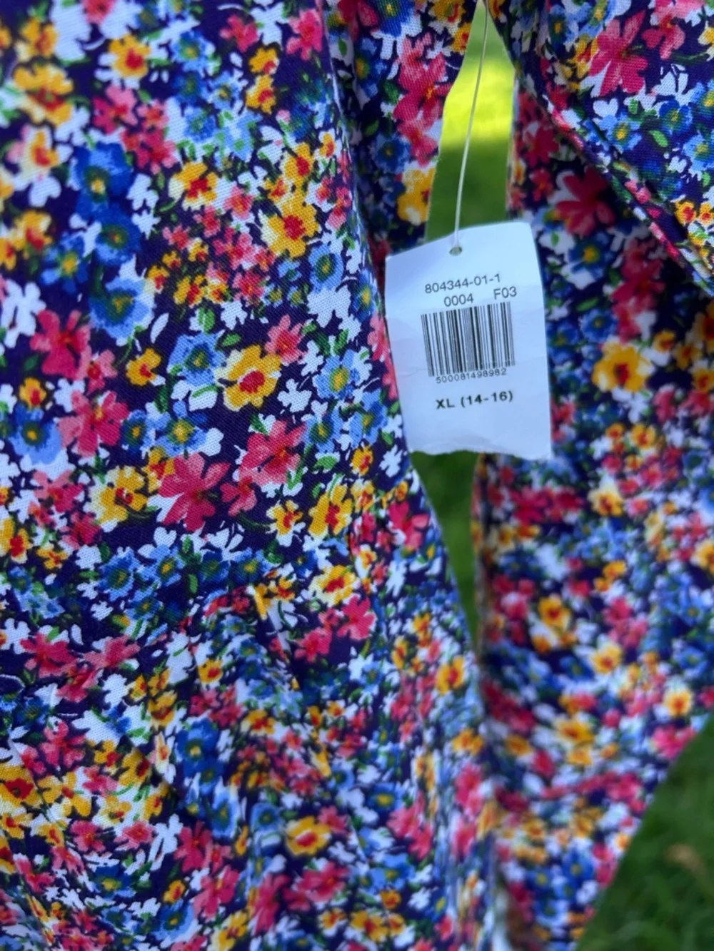 Old Navy Multicolor Floral Shift Dress with Pink, Yellow & Blue